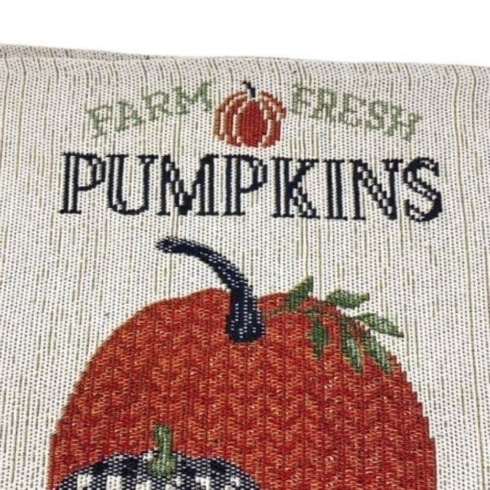 Pumpkin Fall Harvest Tapestry Placemats New - Picture 4 of 11